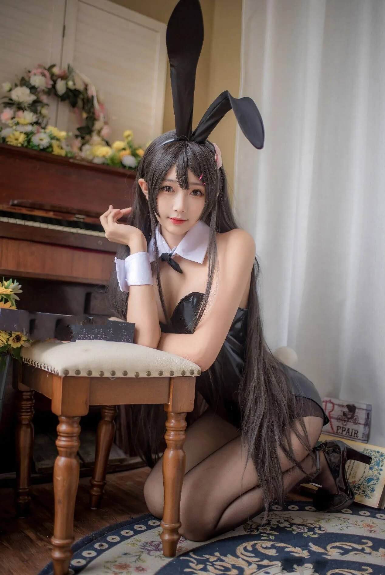 丝袜诱惑 鱼子酱不能睡懒觉 AEPAIR写真套图合集下载